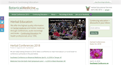 Desktop Screenshot of botanicalmedicine.org